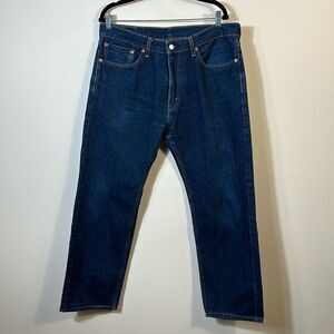 Levi’s 505 Men Blue Denim 100% Cotton Blue Regular Fit Jeans W36 L30